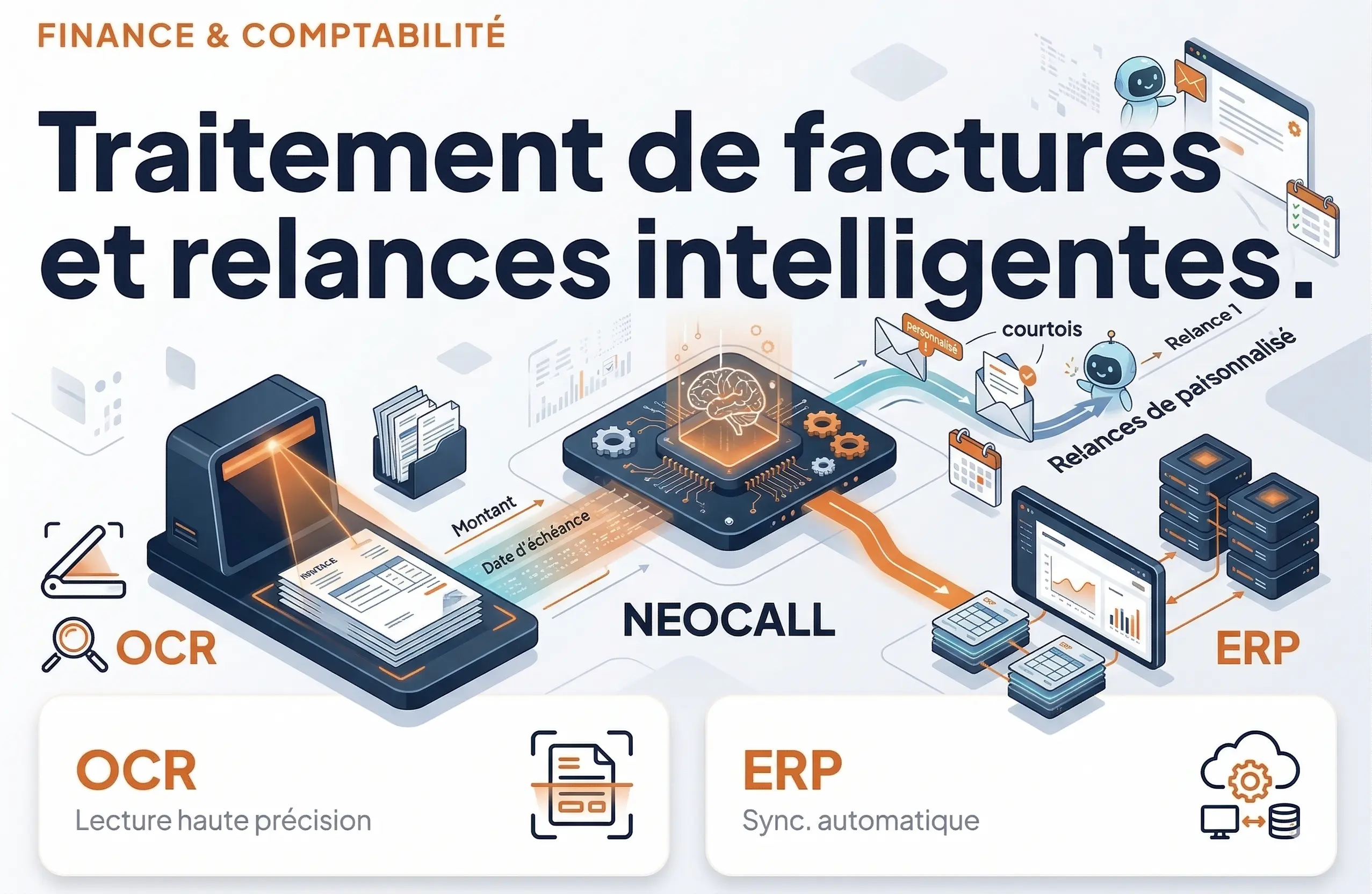 Interface Neocall pour la gestion de factures.